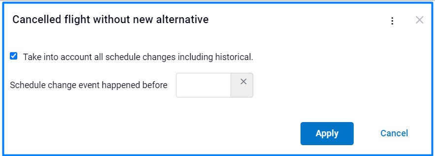 Cancelled flight without new alternative